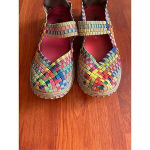 Colorful Women's Woven Shoes